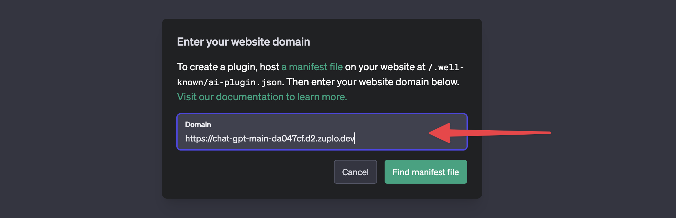 Enter your domain