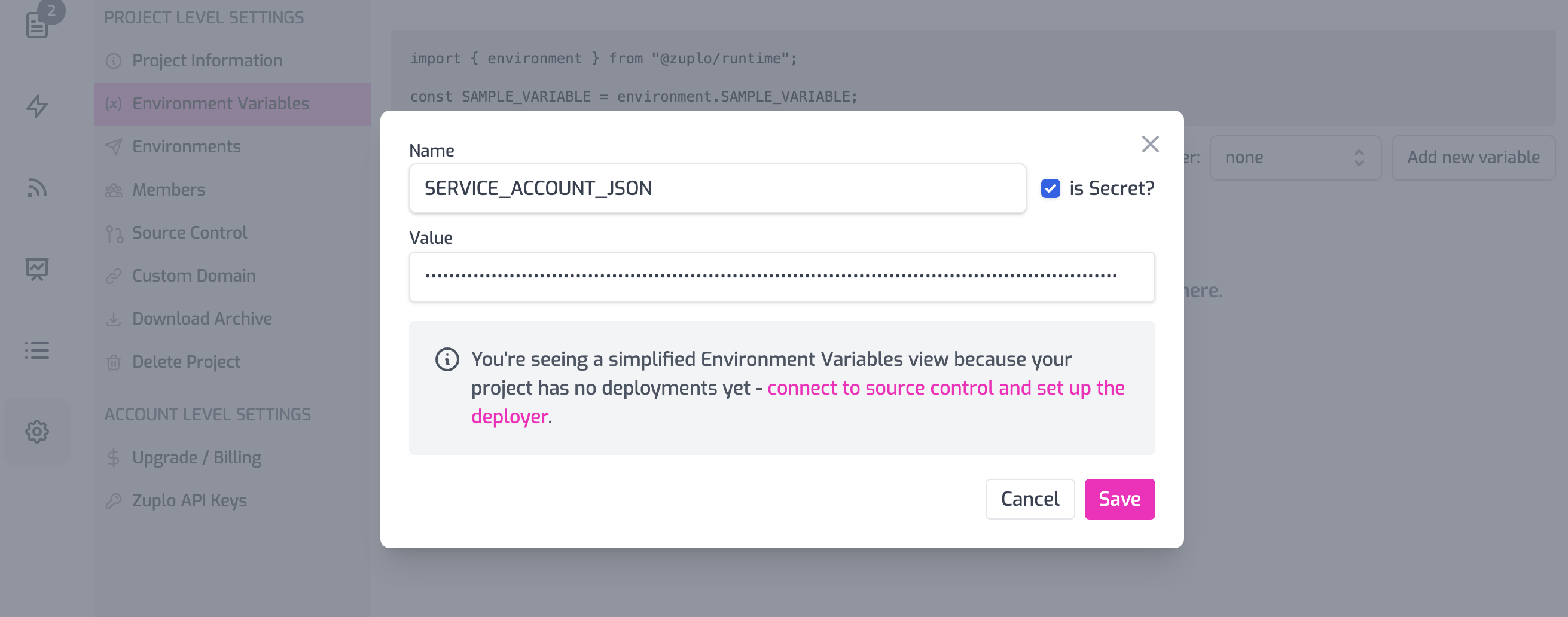 Environment Variable