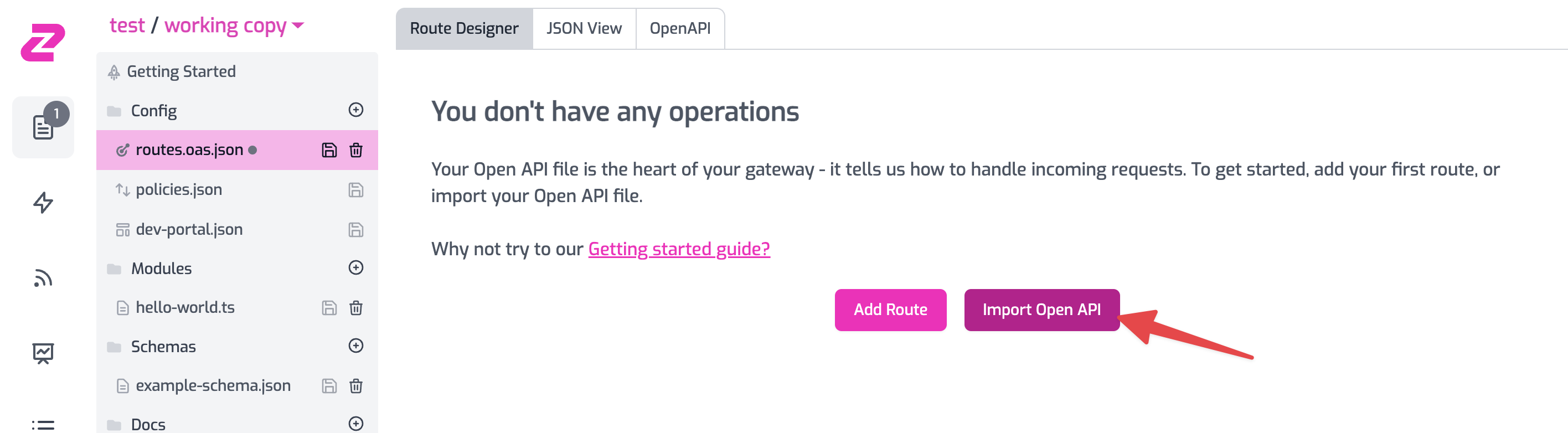Import OpenAPI